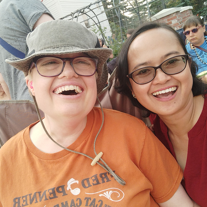 Lethbridge - Two Community members smiling